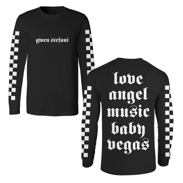 Love Angel Black Long Sleeve Tee - Gwen Stefani