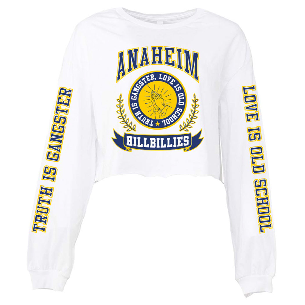 Anaheim Hillbillies™ Logo Crop Long Sleeve Tee