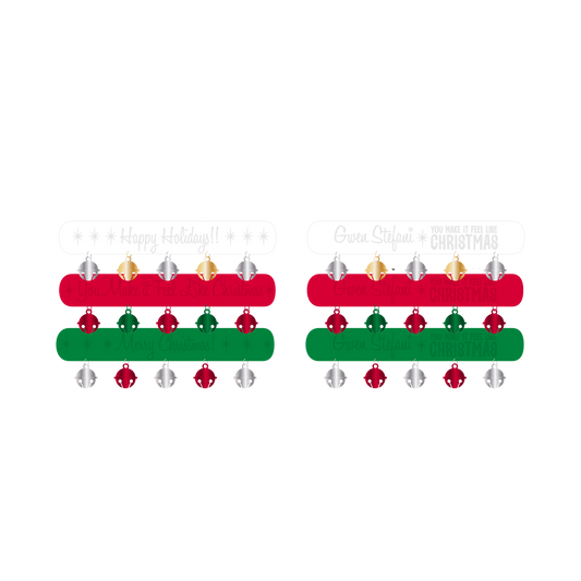 Rubber Christmas Bracelet with Bells - Gwen Stefani