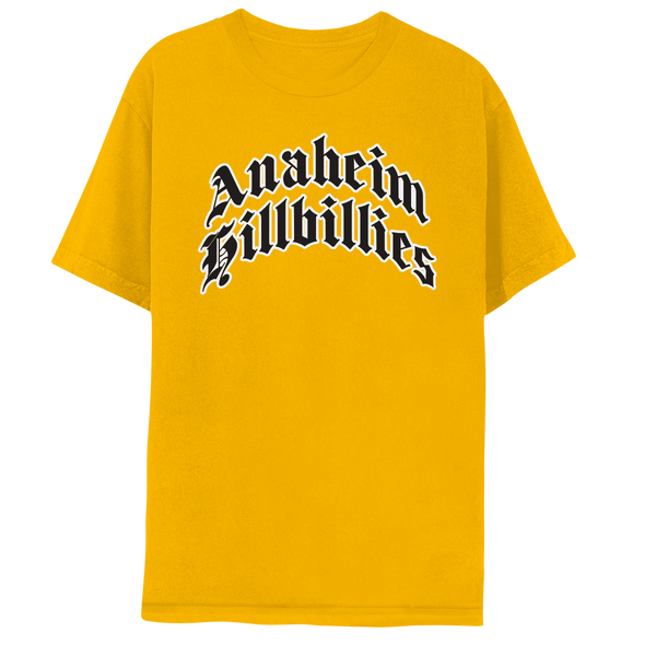 Anaheim Hillbillies Yellow T-Shirt – Gwen Stefani US Store